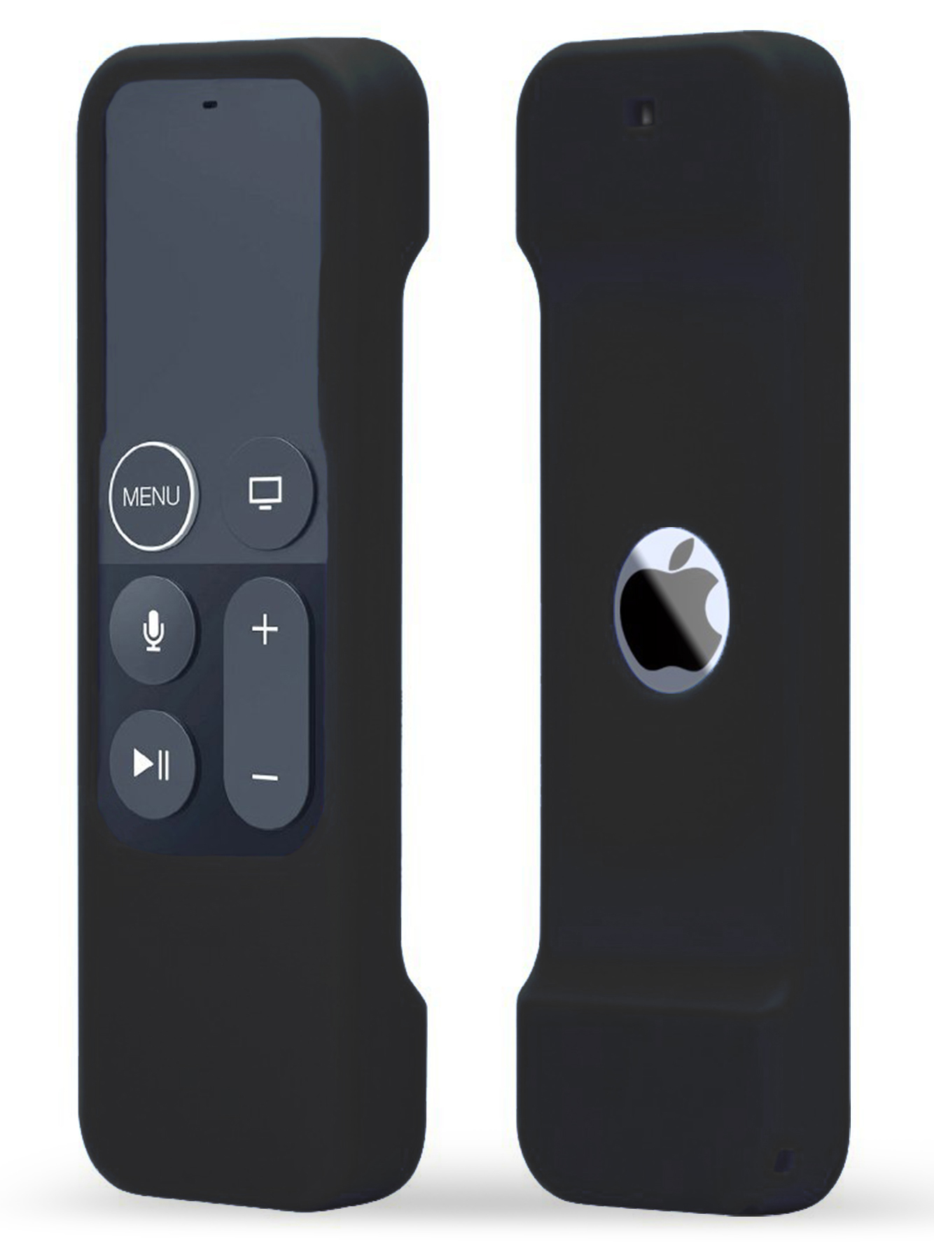 TOKERSE Silicone Case Compatible with Apple TV 4K 4th 5th Generation Siri Remote - Anti-Slip Shock Proof Soft Remote Cover Case Compatible with Apple TV 4K 4th 5th Gen Siri Remote Controller - Black