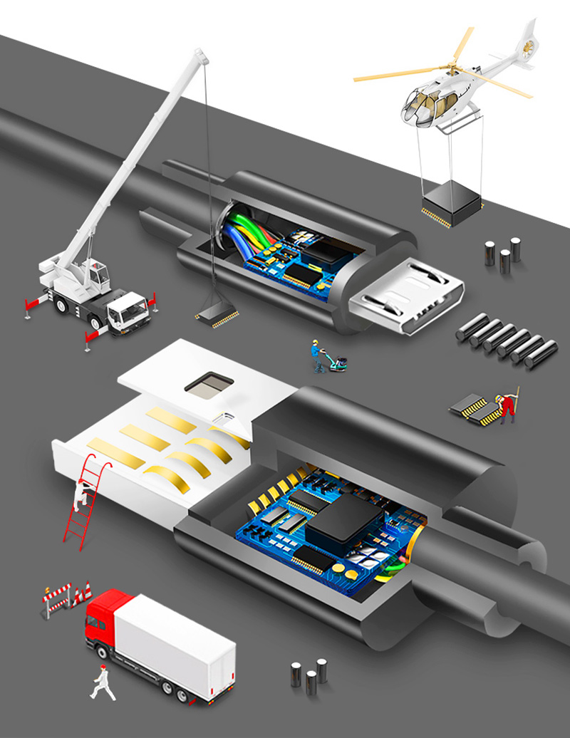 TOKERSE Android Phone Micro USB Fast Charging Data Cable