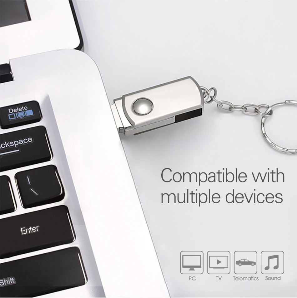 TOKERSE 16GB Pen USB 3.0 flash drive Drive 3.0 Waterproof Metal